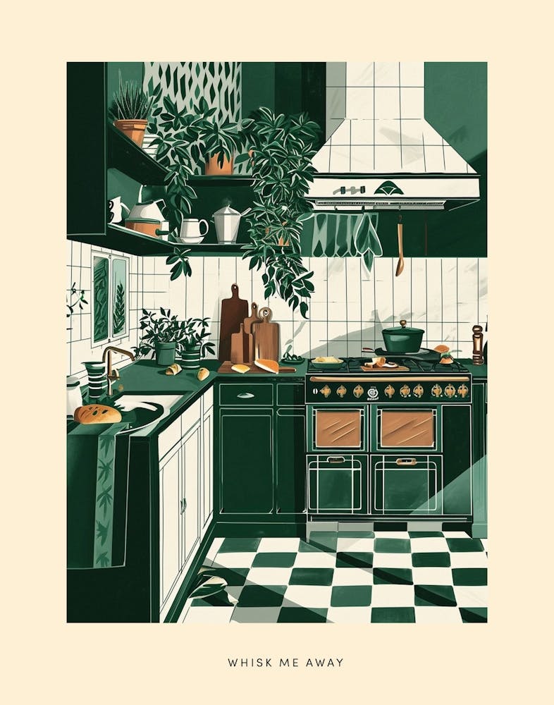 Whisk Me Away Art Deco Poster 3