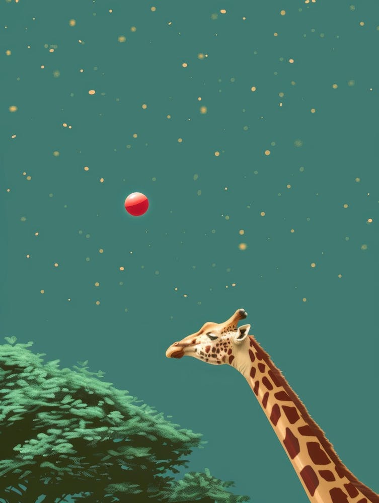 Giraffe In The Sky