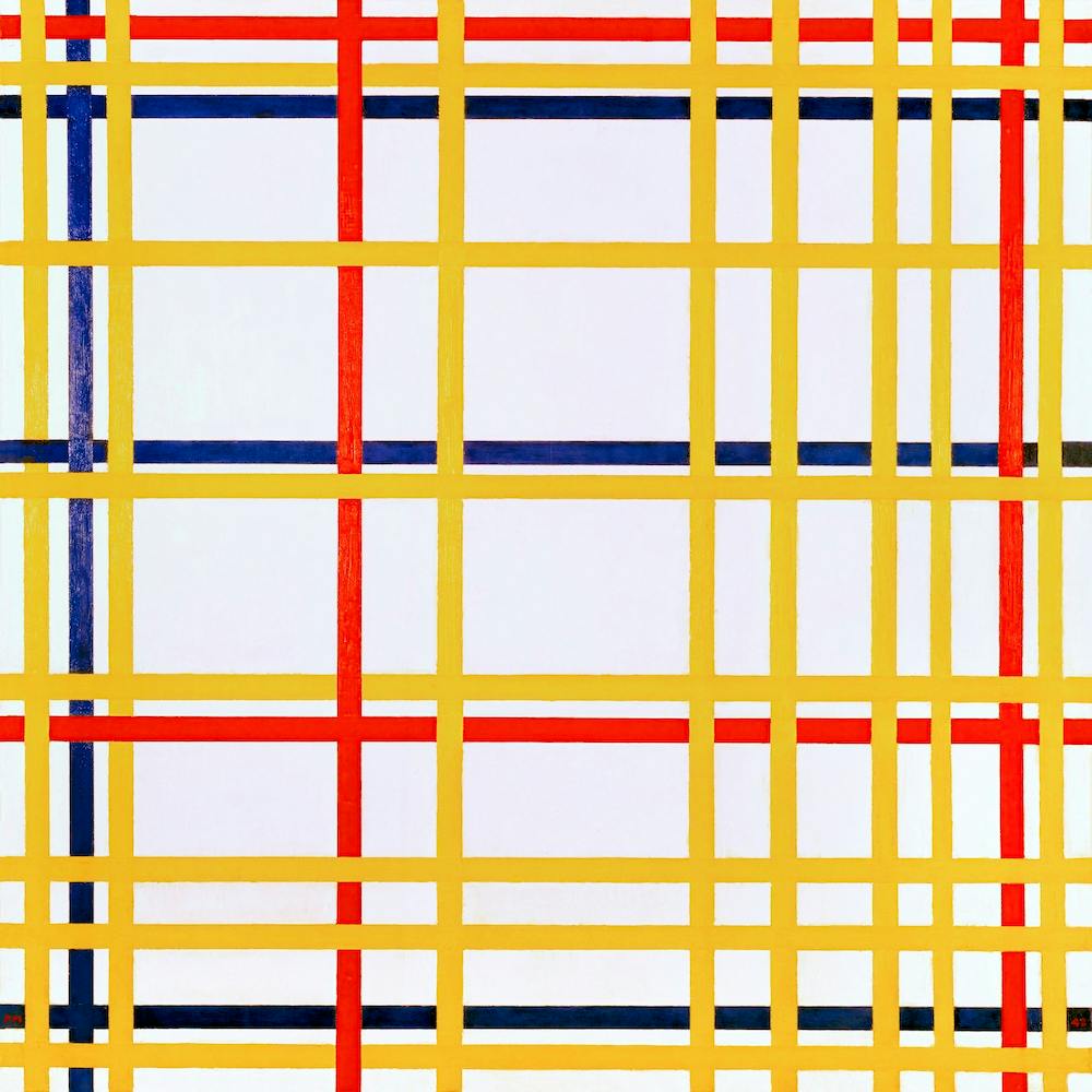New York City I (1942), Piet Mondrian
