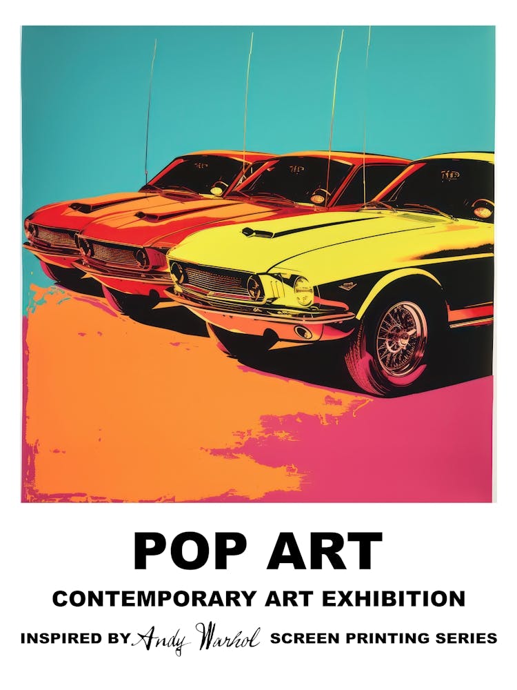 Poster Car Crash Pop Art 5