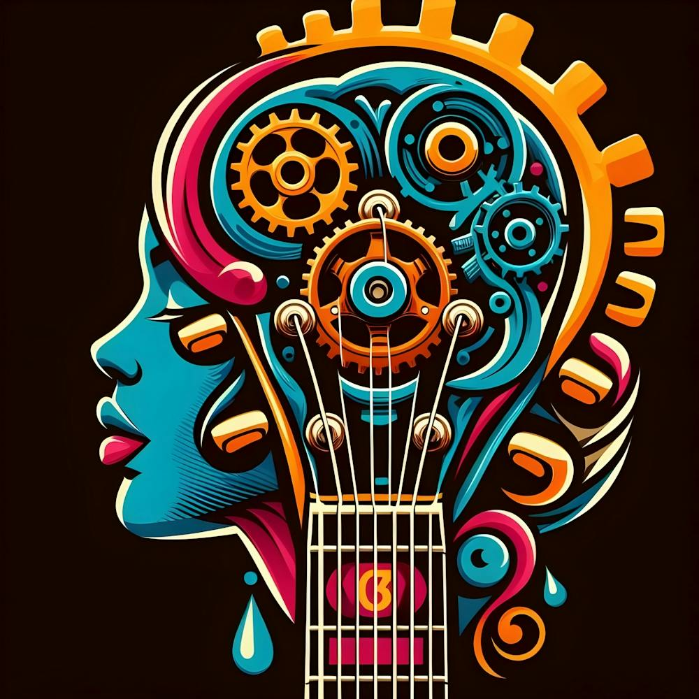 Psychedelic Guitar Head