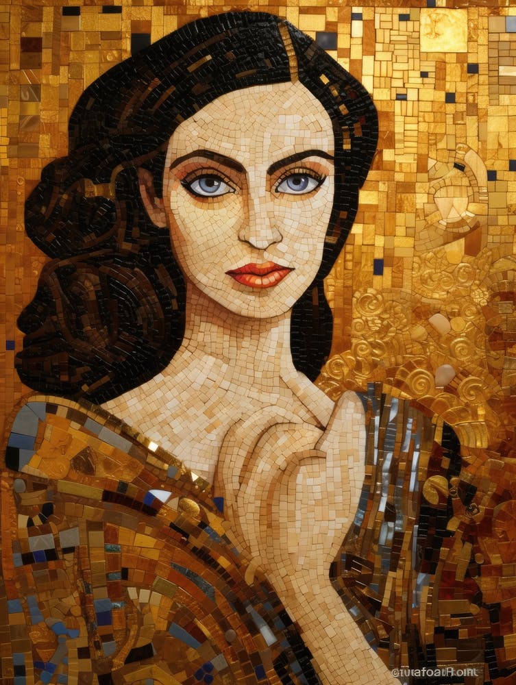 Mosaic Of A Woman 1