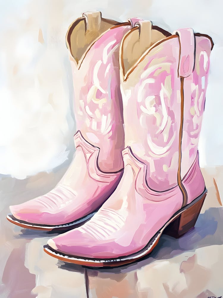 Pink Cowboy Boots 18