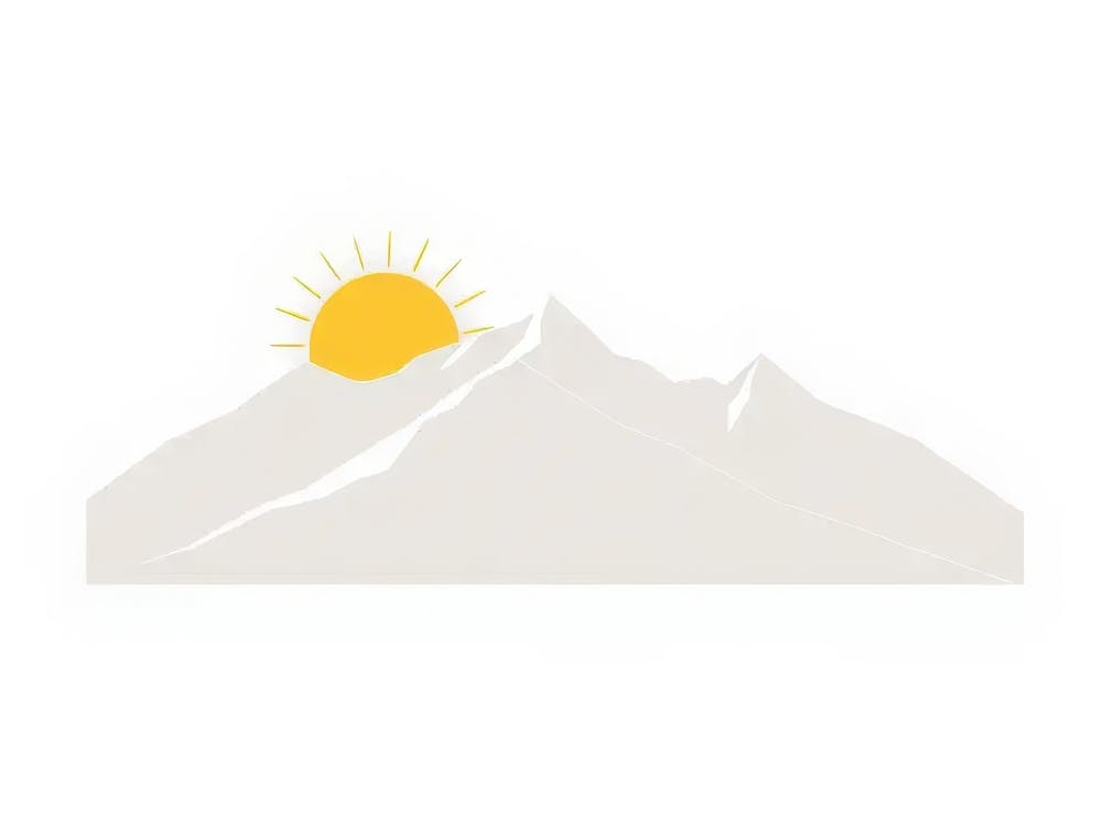 Mountains And Sun