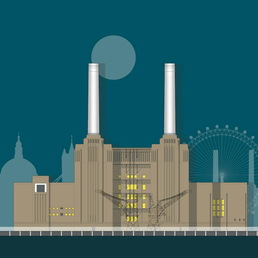 Battersea Power Station Blue
