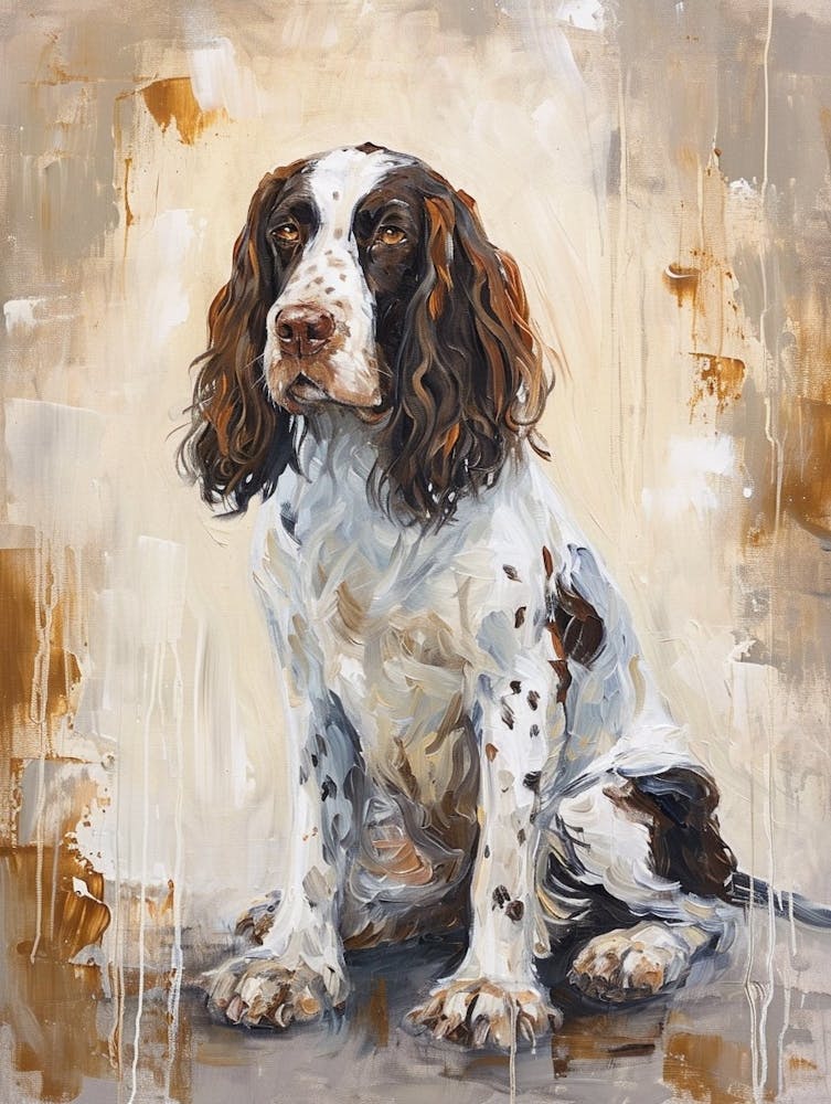 English Springer Spaniel - Peinture acrylique 7
