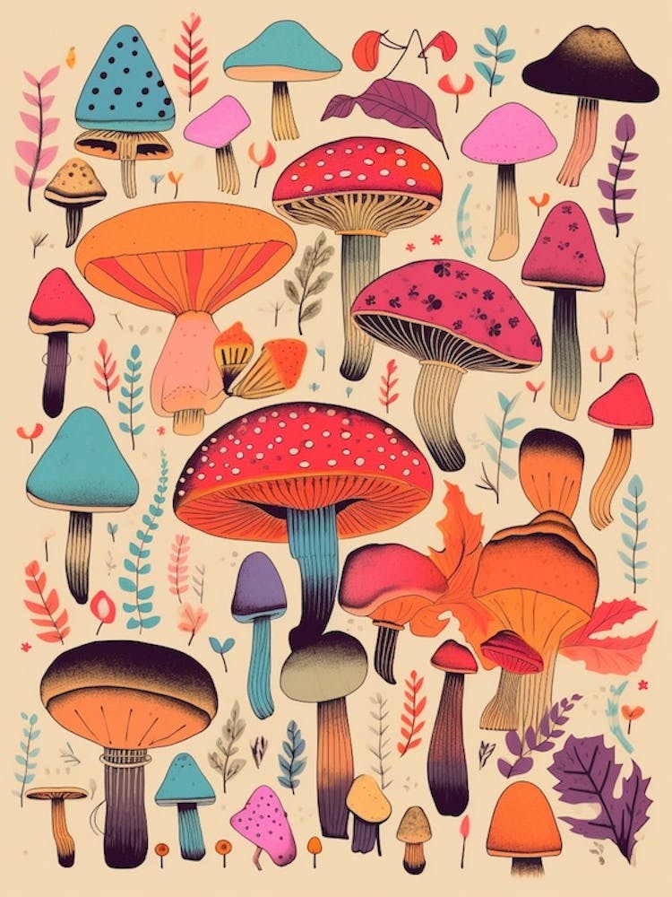 Funky Mushrooms 1