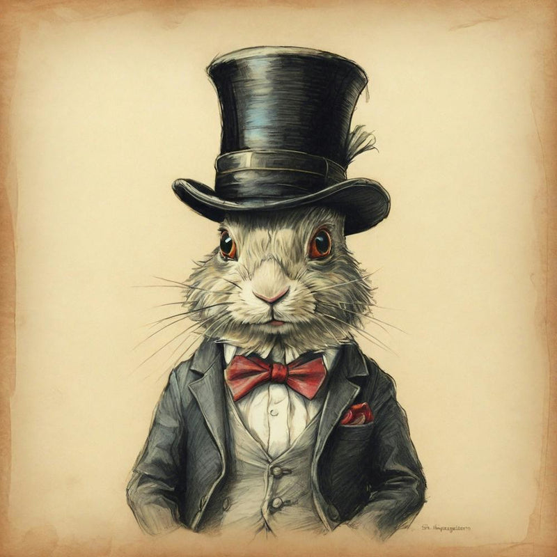 Rabbit In Top Hat 8