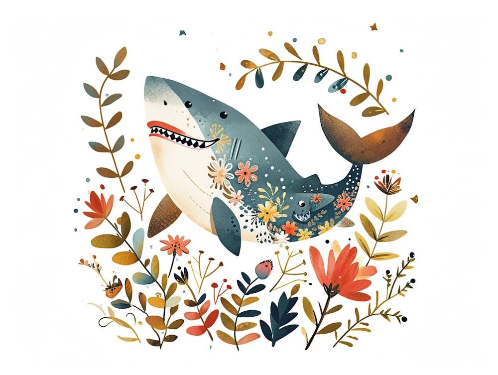 Little Floral Shark 3