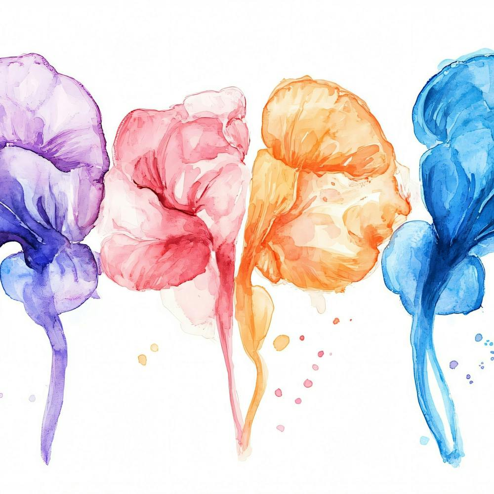 Watercolor Flowers 6