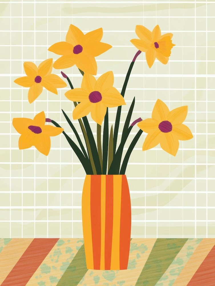 Jonquilles Dans Un Vase 6