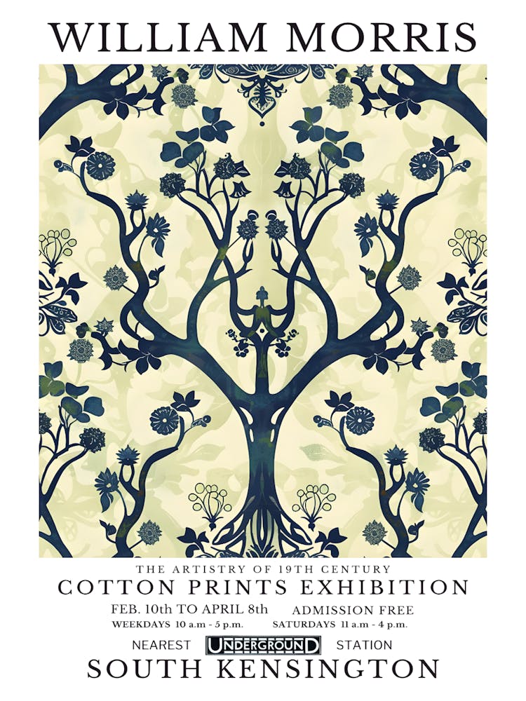 William Morris Cotton Prints Exhibition 105