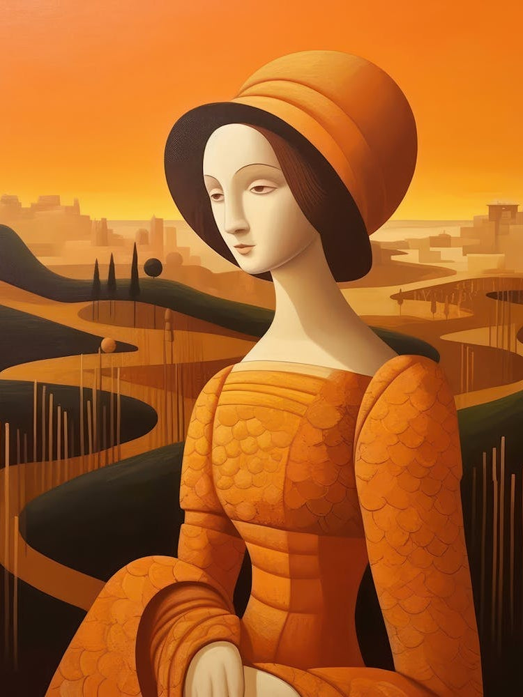 Lady In Orange