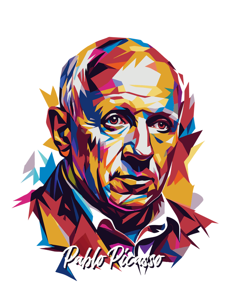 Pablo Picasso 01 Portrait WPAP Pop Art
