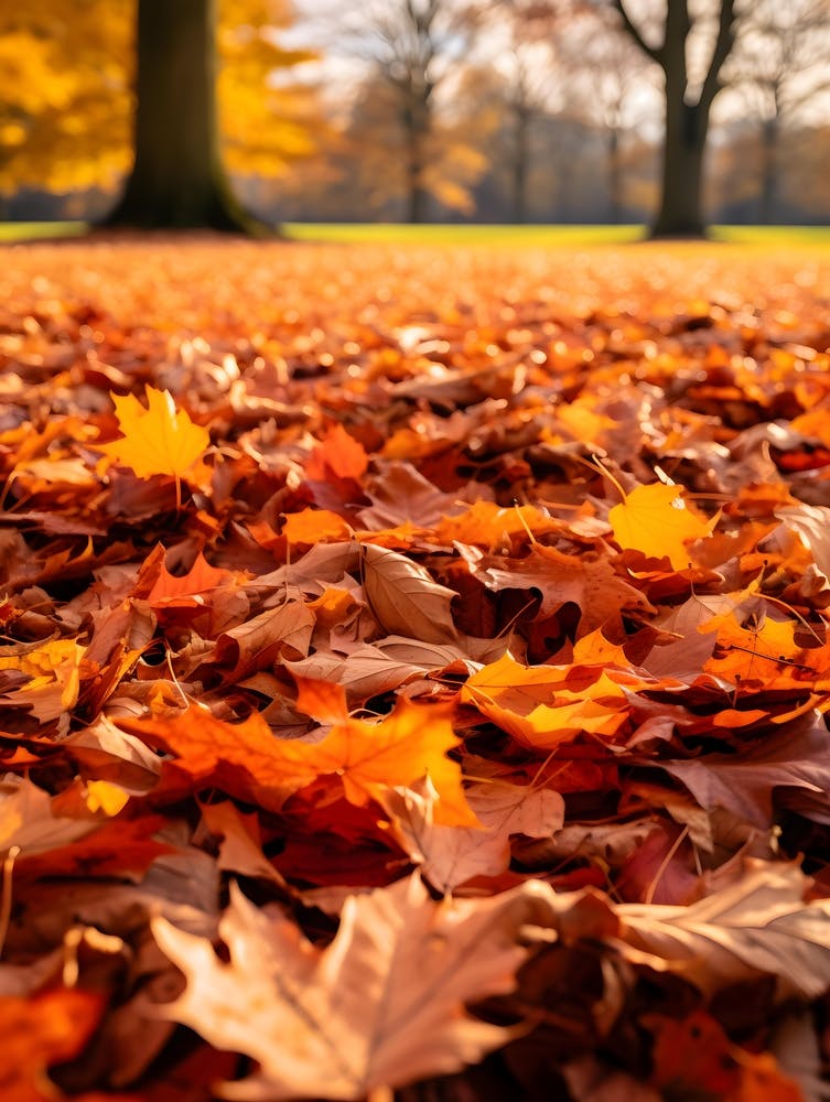Herbstblätter auf dem Boden 3
