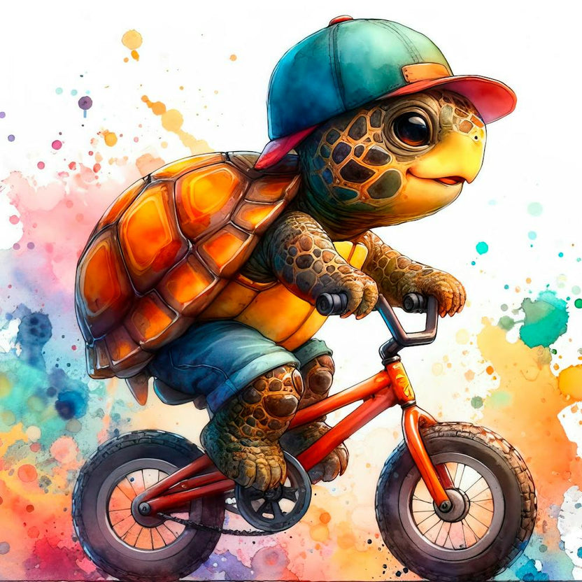 Turtle On A Bike