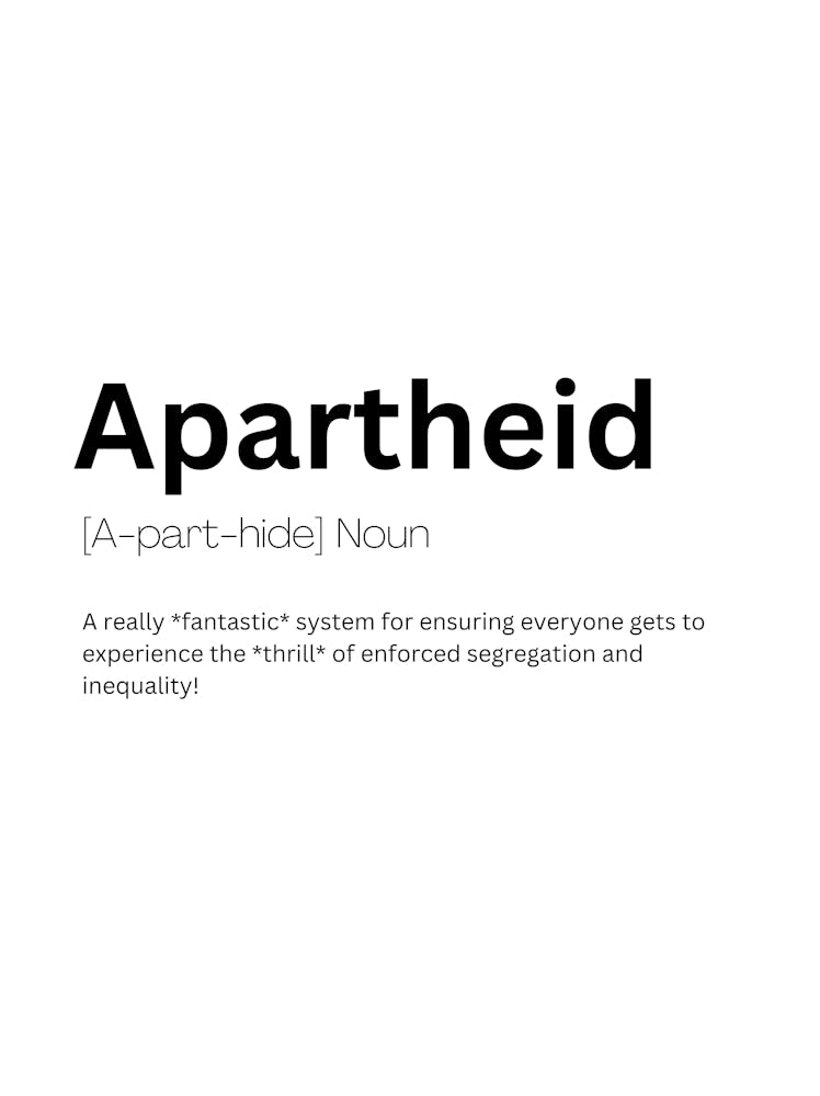 Apartheid Definition Meaning