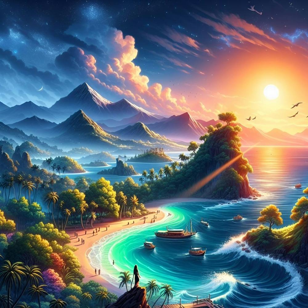 Sunset On The Beach