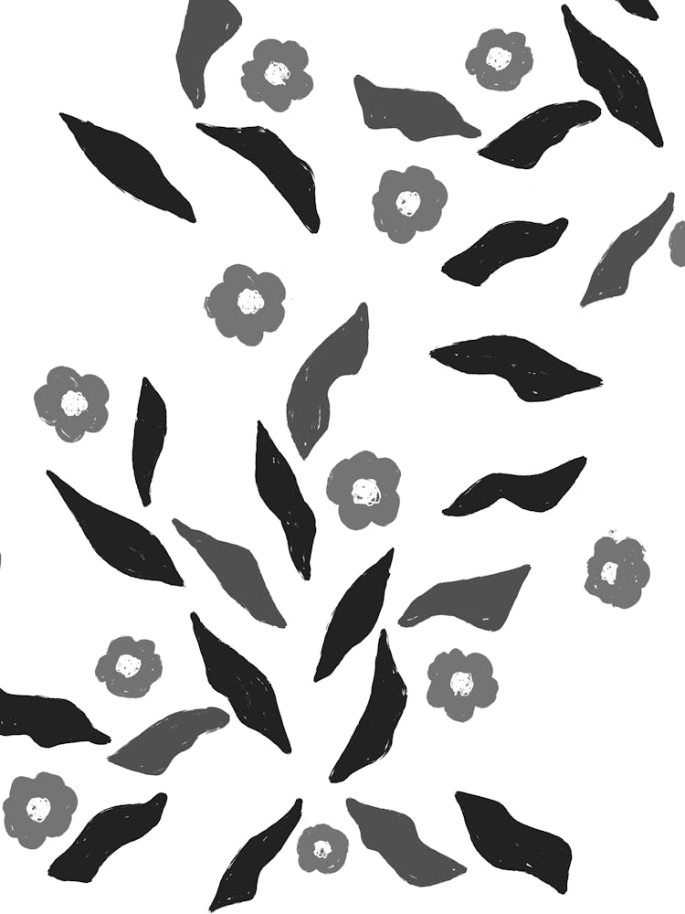 Black And White Flowers 102