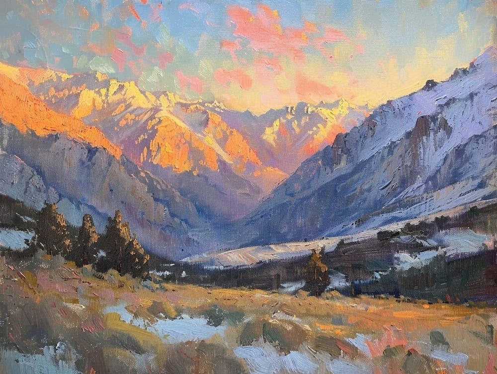 Western Sunset Landscapes Sierra Nevada 2