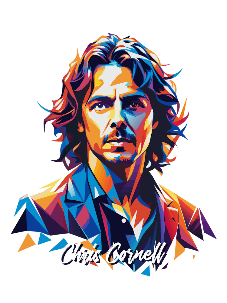 Chris Cornell Audio Slave 02 Porträt Musik WPAP Pop-Art
