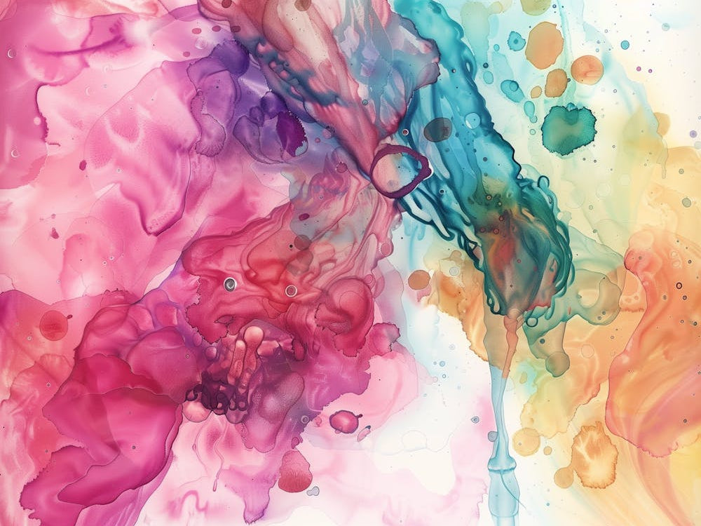 Abstract Watercolor Painting