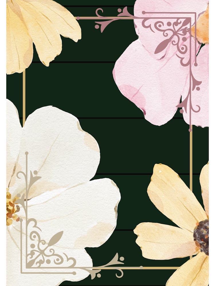 Dunkelgrüne Blumen