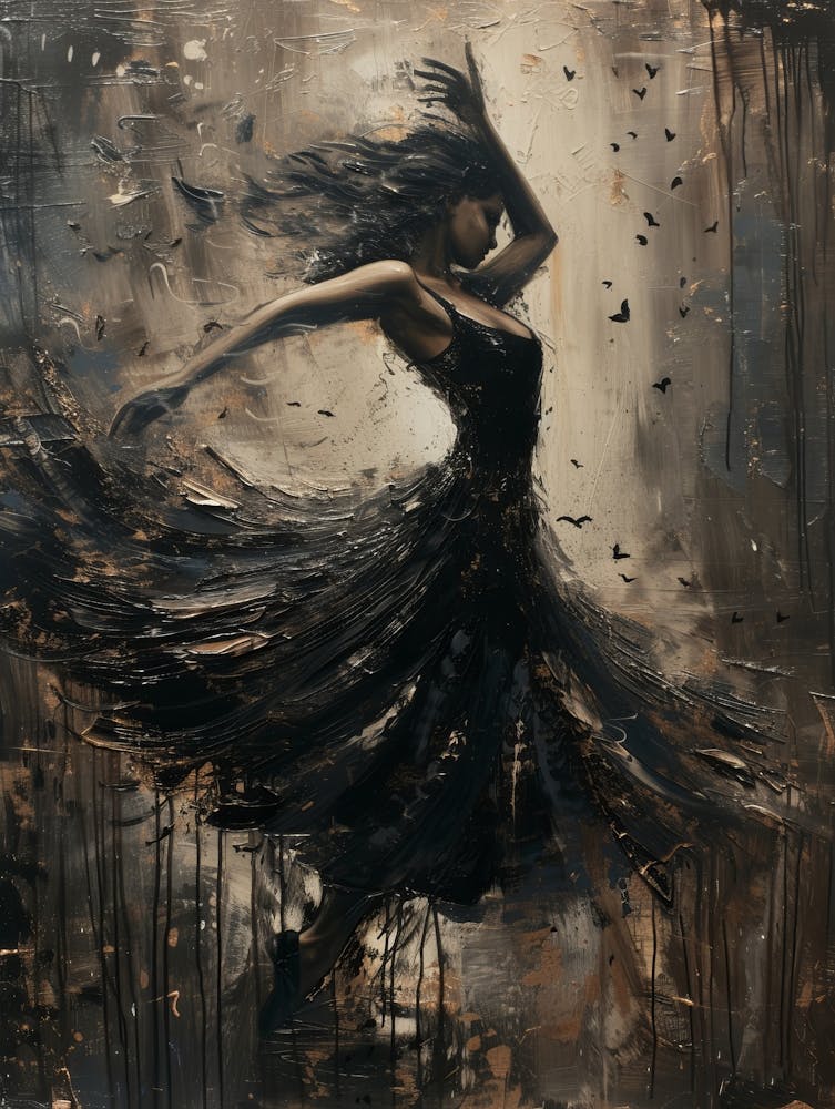 Dancer In Black Dress