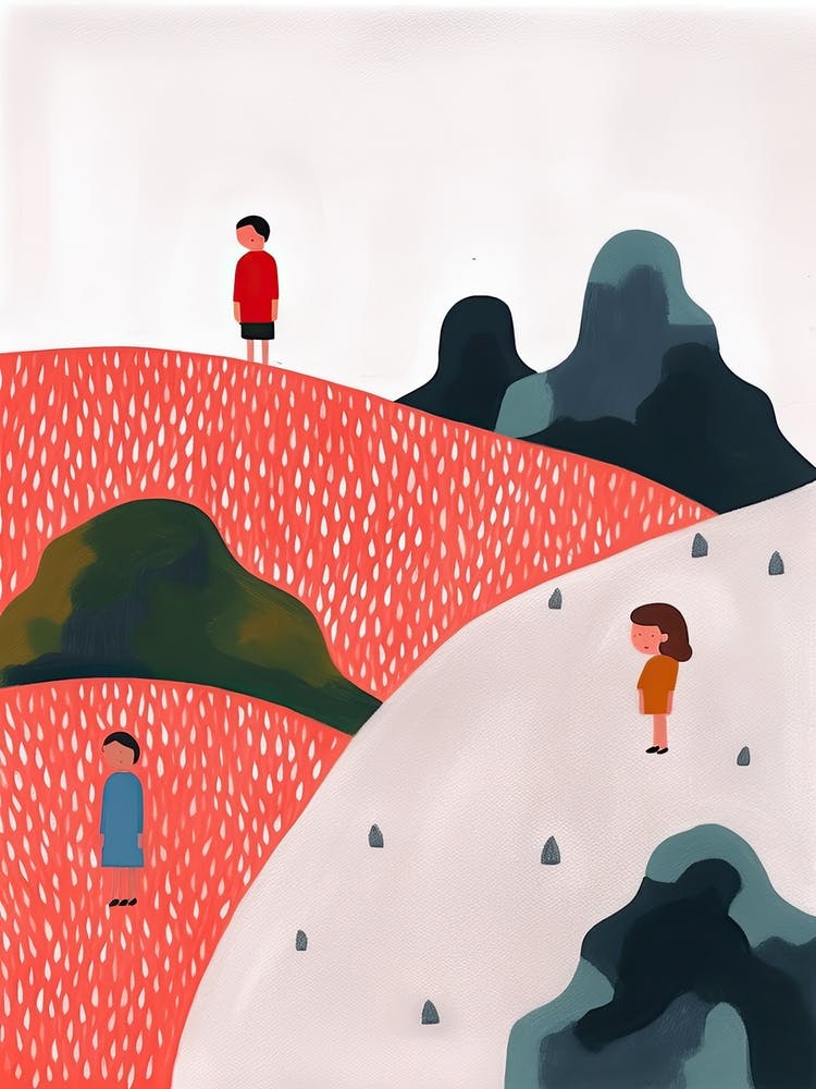 Mountains, Tiny People And Illustration 5