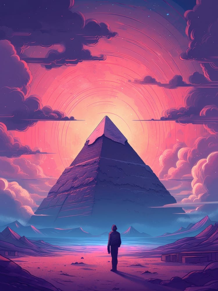 Pyramiden Ägypten Gemälde