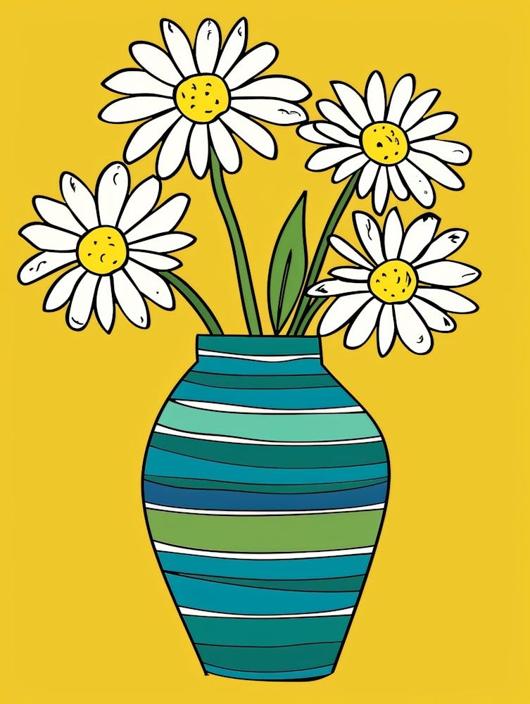 Daisies In A Vase 11