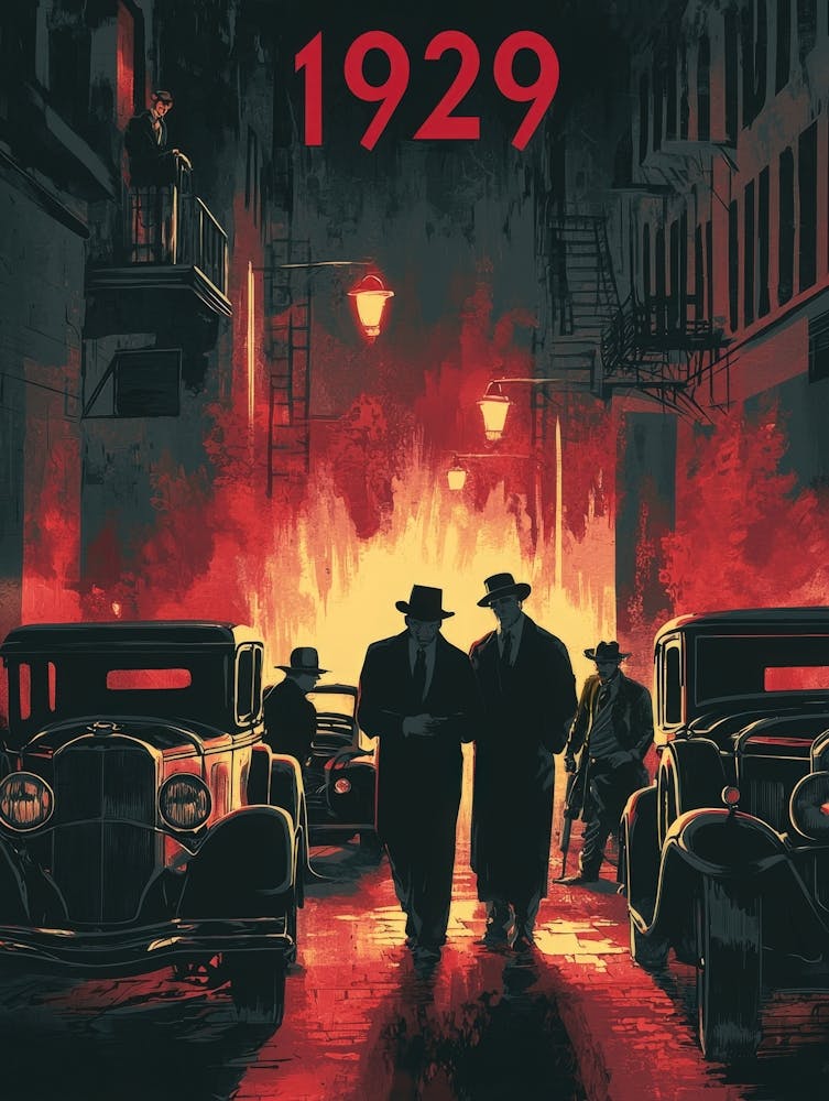 Aihrgdesign A Vintage Crime Poster Illustrating The Infamous