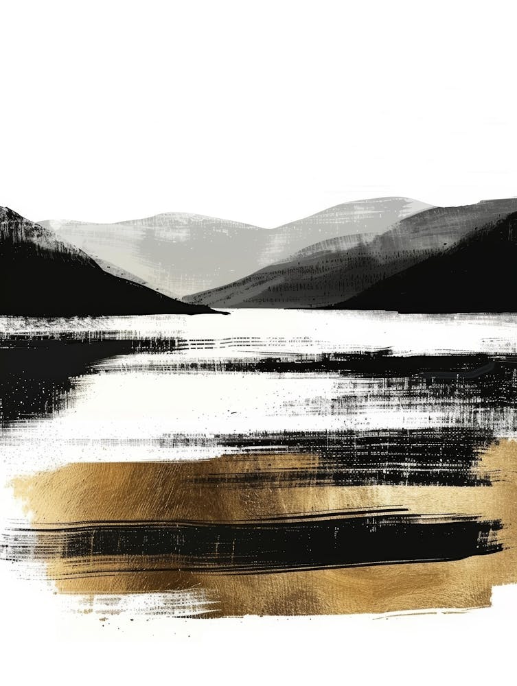 Black And Gold Canvas Print 50