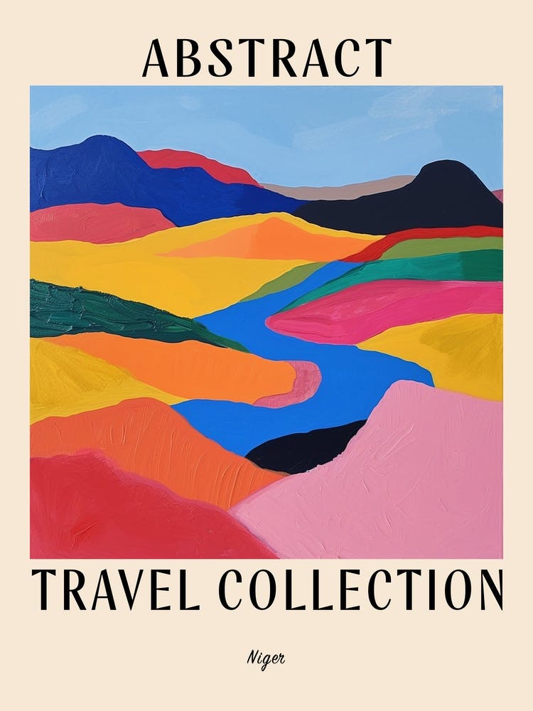 Abstract Travel Collection Poster Niger 1