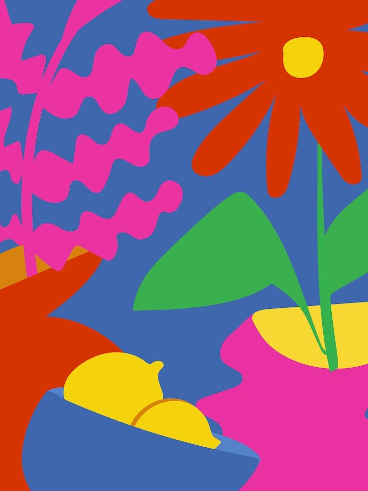 Maximalist Vibrant colors Flowers