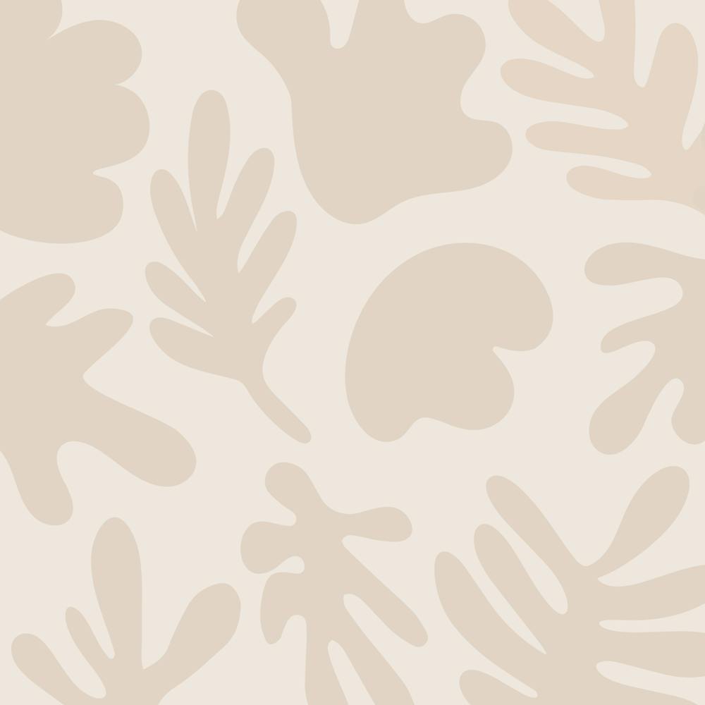 Beige Abstract Organic Shapes