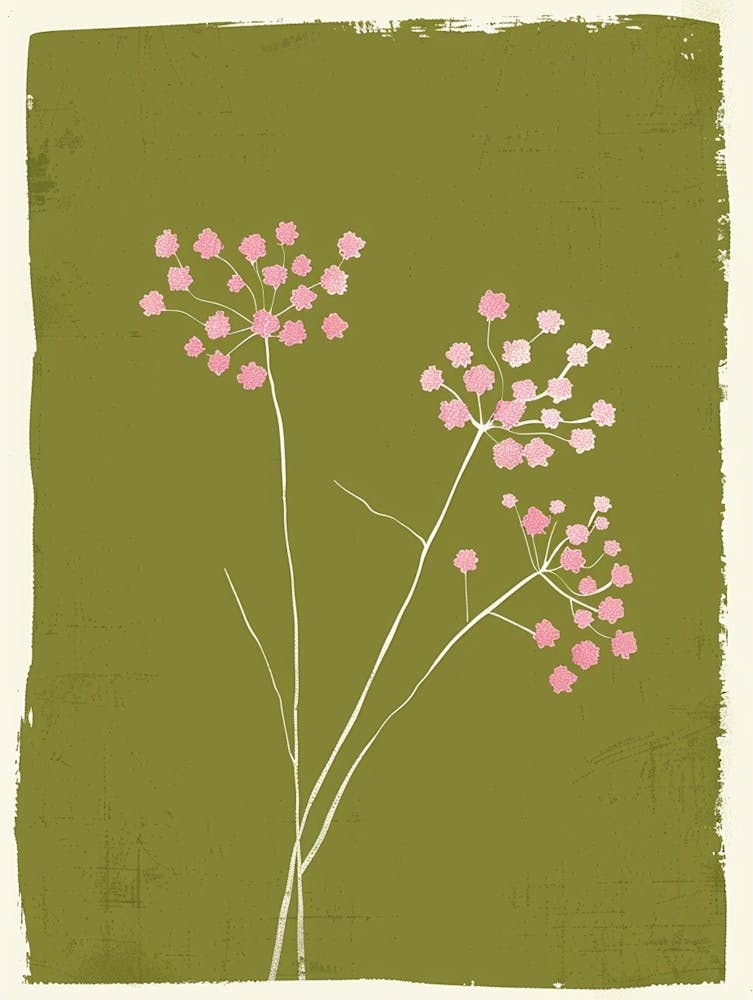 Pink & Green Babys Breath 1