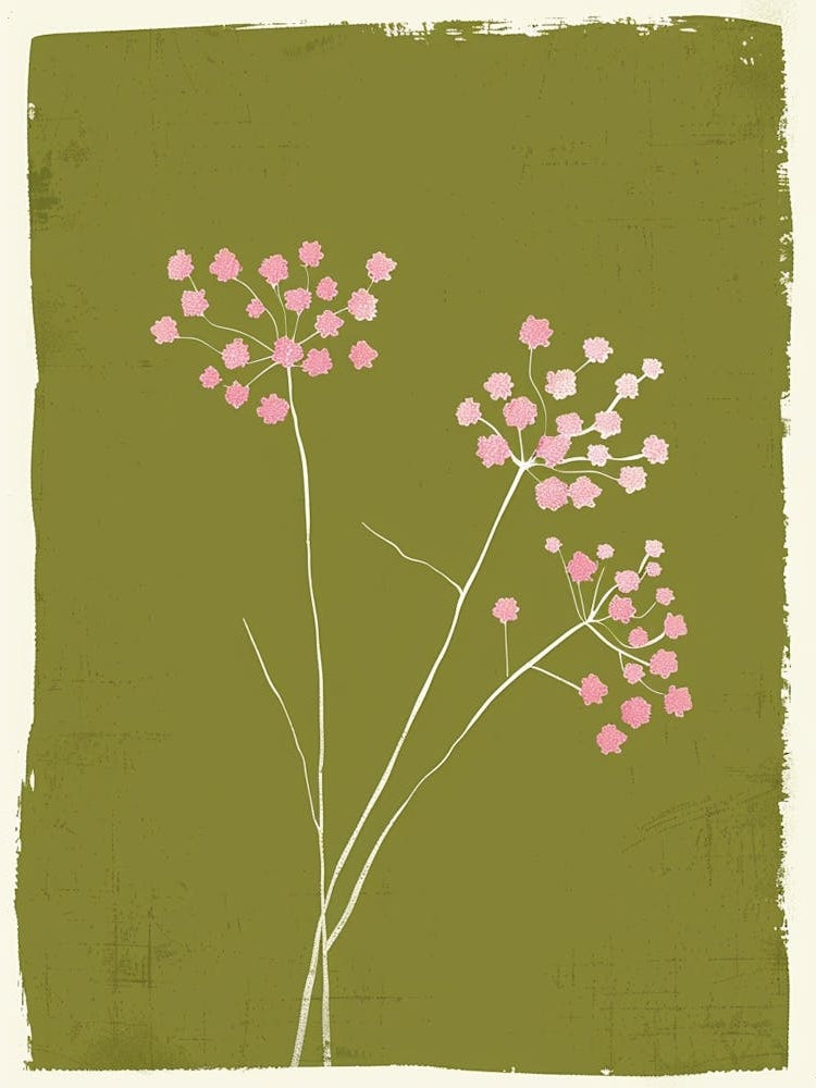 Pink & Green Babys Breath 1