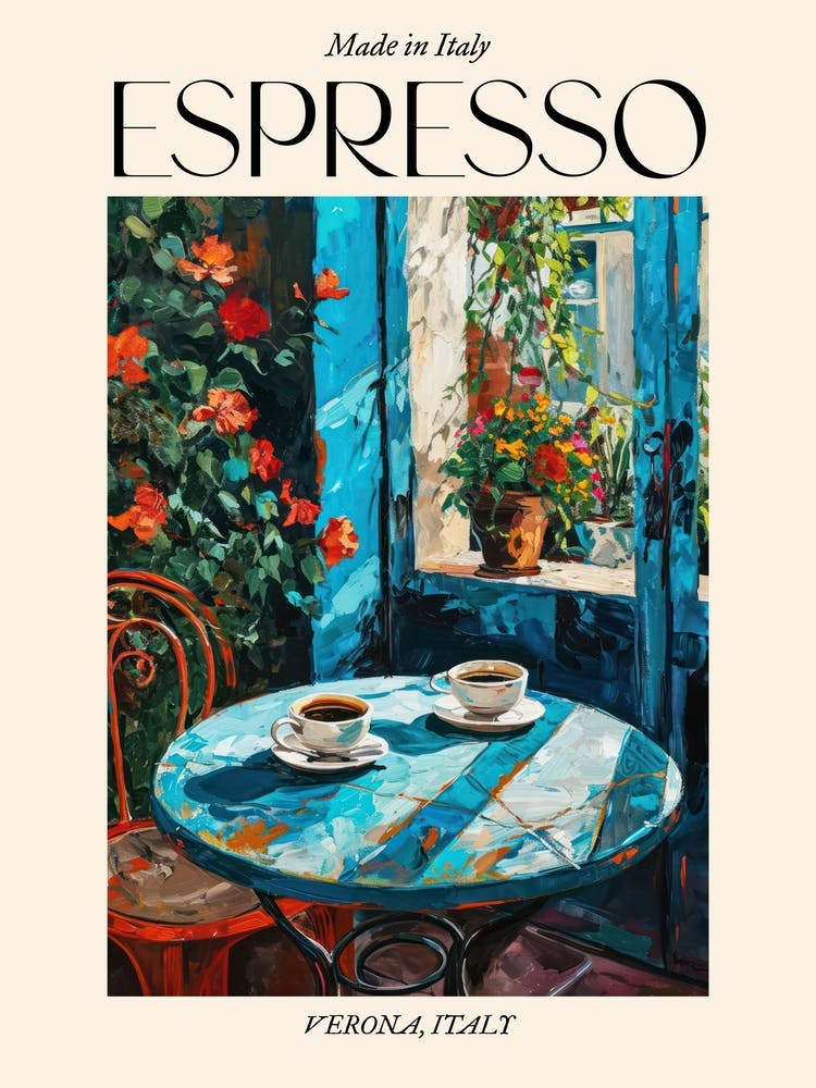 Verona Espresso Made In Italy 2 Poster