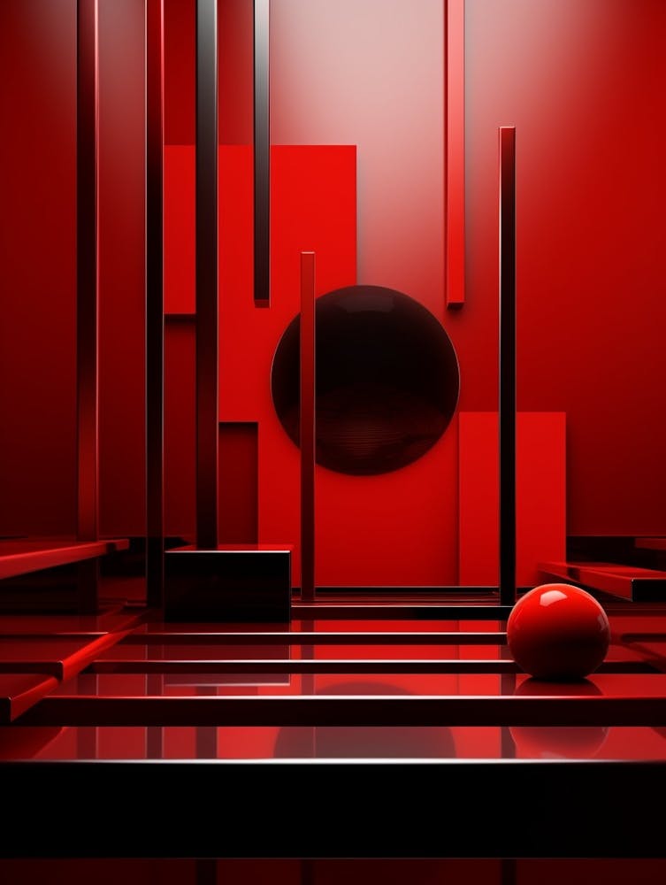 Dynamic Geometric Abstract Illustration 4