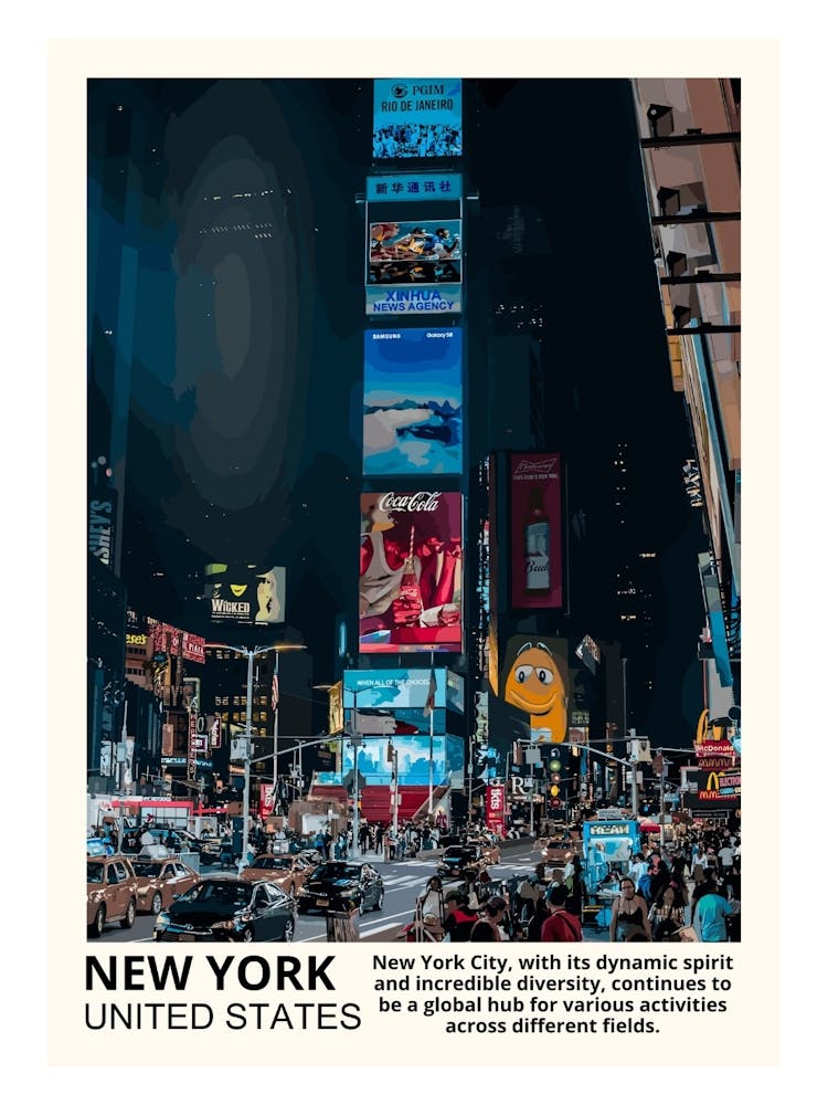 Times Square At Night