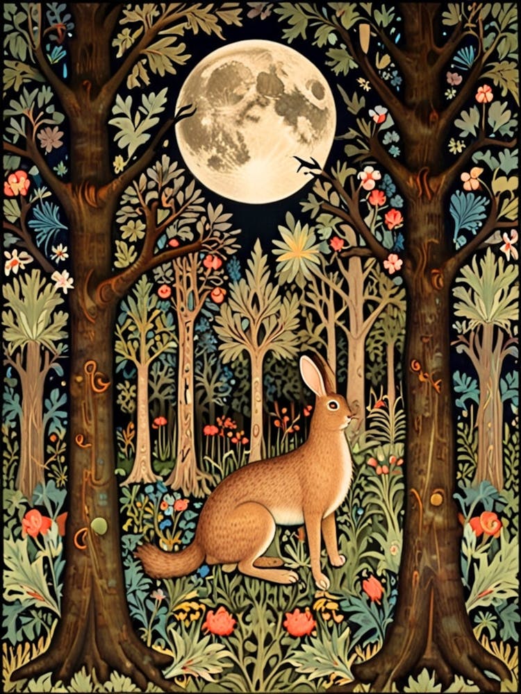 William Morris Hare In The Woods