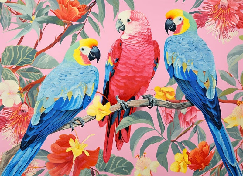 Colourful Parrot Painting 2