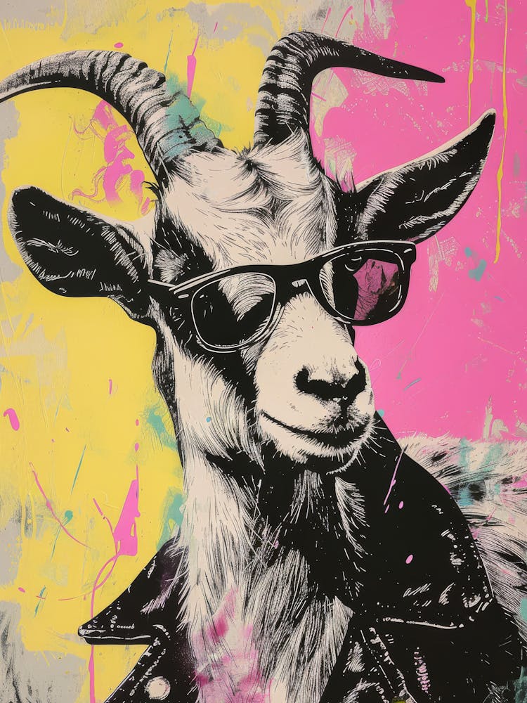 Goat In Sunglasses