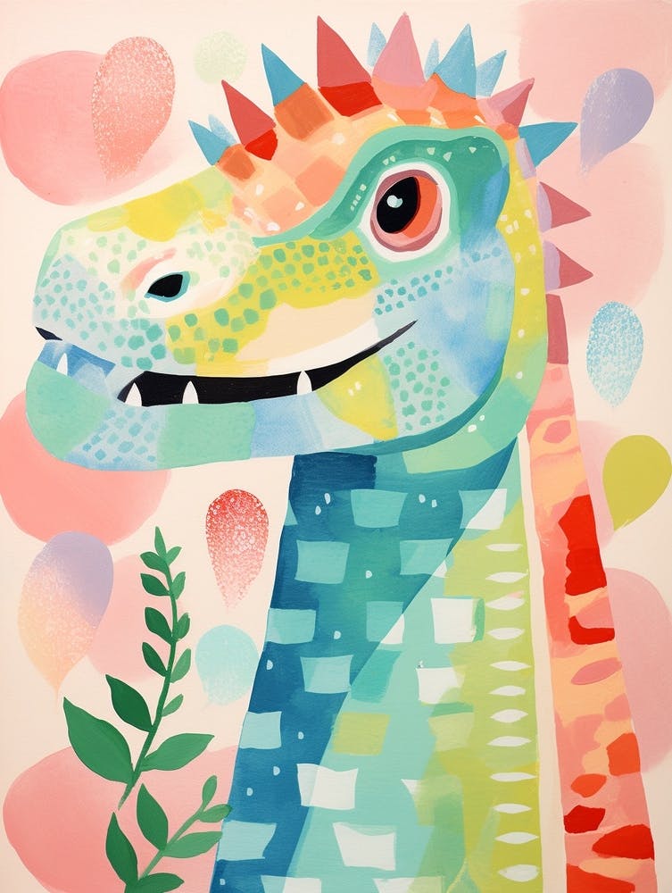 Colourful Dinosaur Iguanodon 4