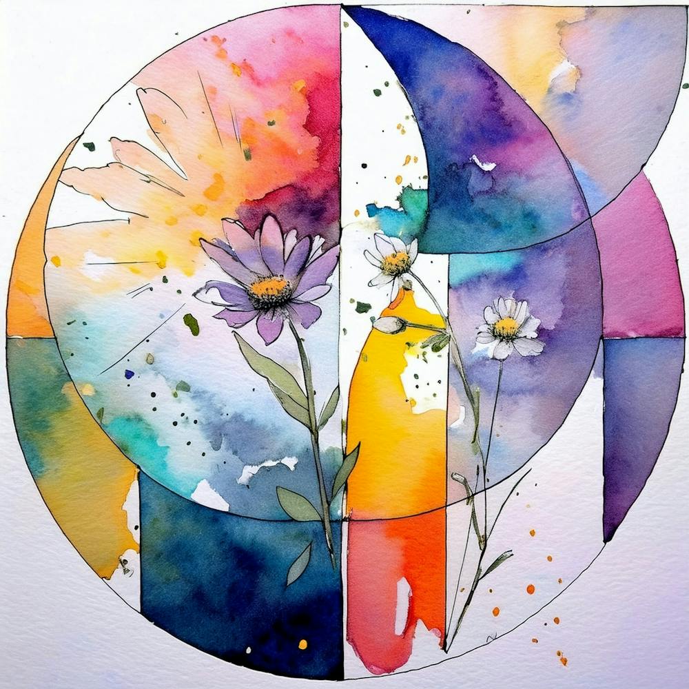 Watercolor Of Flowers