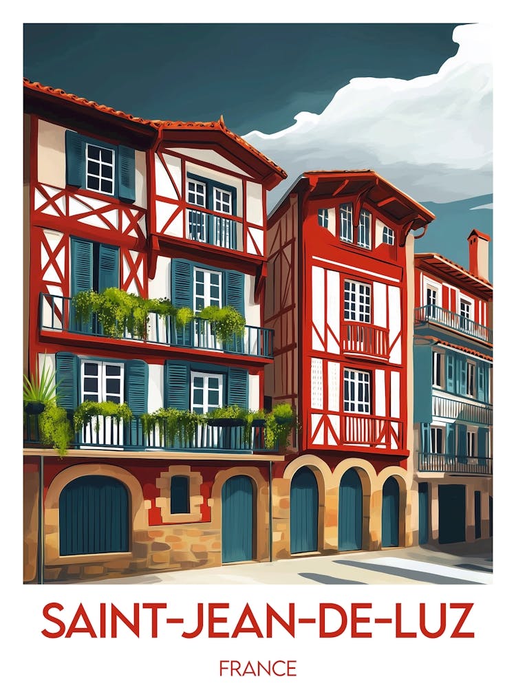 Affiche de voyage Saint Jean De Luz