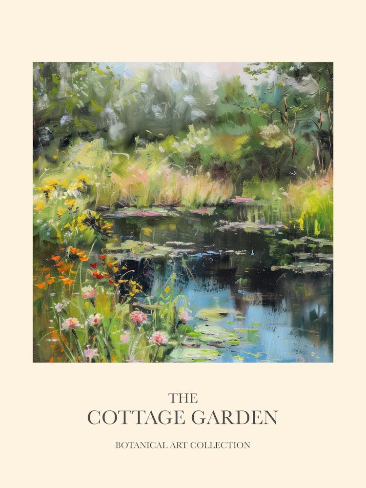 Affiche Jardin de Cottage Étang de Fées 3