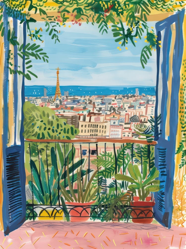 Travel Poster Happy Places Barcelona 1