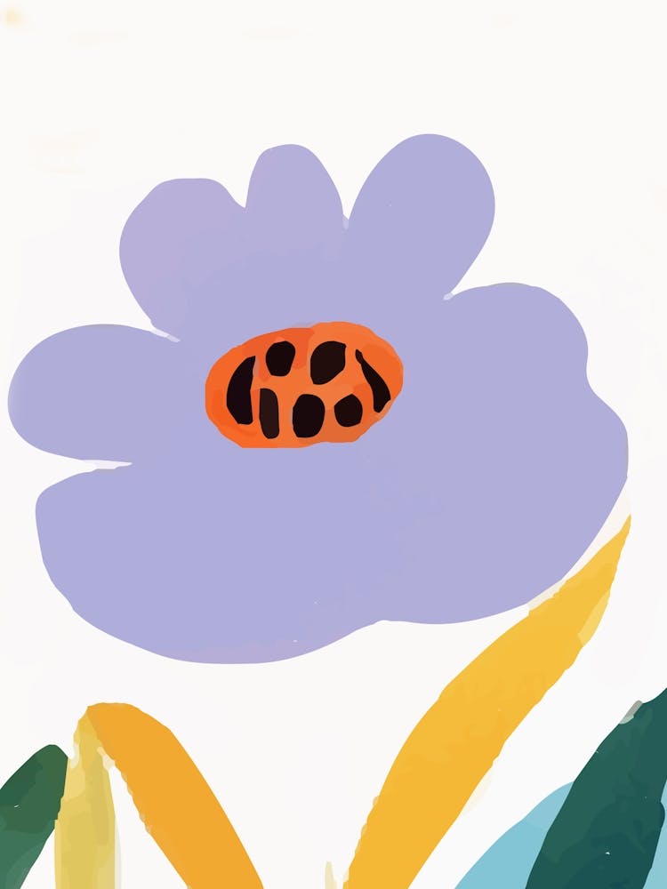 Abstract lilac Flower